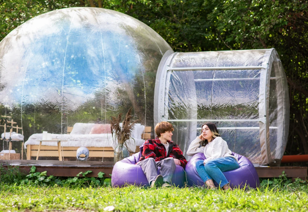 inflatable lawn tent clear bubble