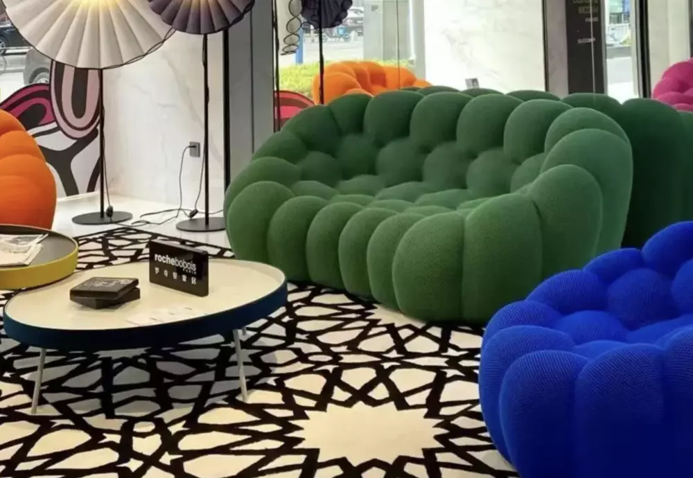 blue bubble sofa